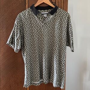 American Weekend Vintage Colorblock 90s Mens Shirt Graphic Size Medium